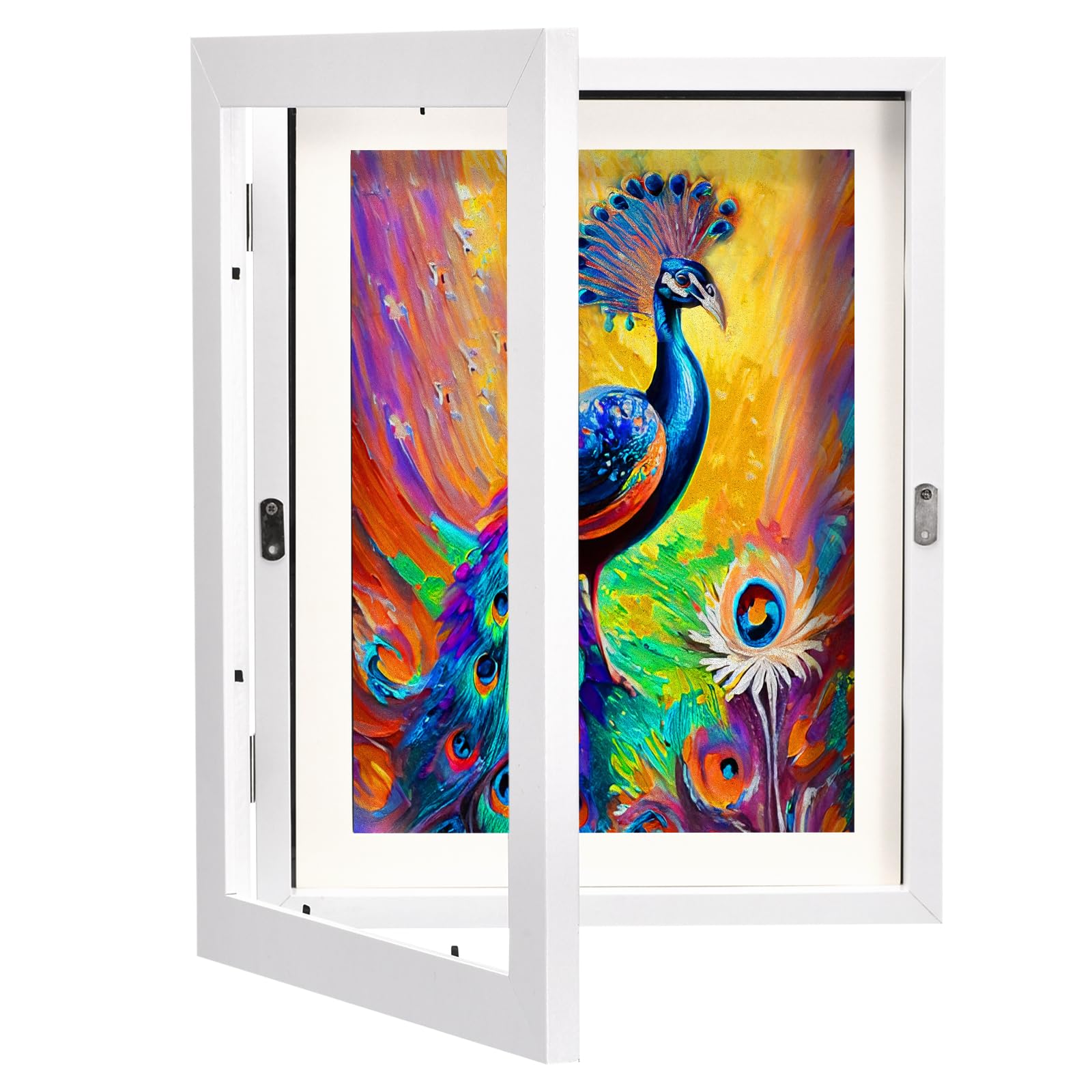 Amazon.com: uxcell Art Frame Changeable, Magnetic Wood Art Frame