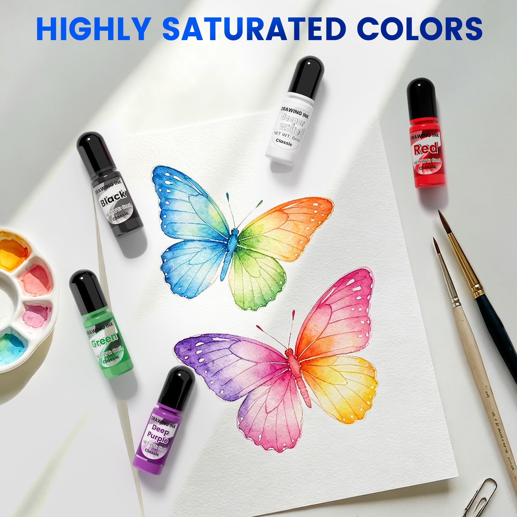 Alcohol Ink - 54 Colors Alcohol Ink Set, Quick Dry Acrylic D -3