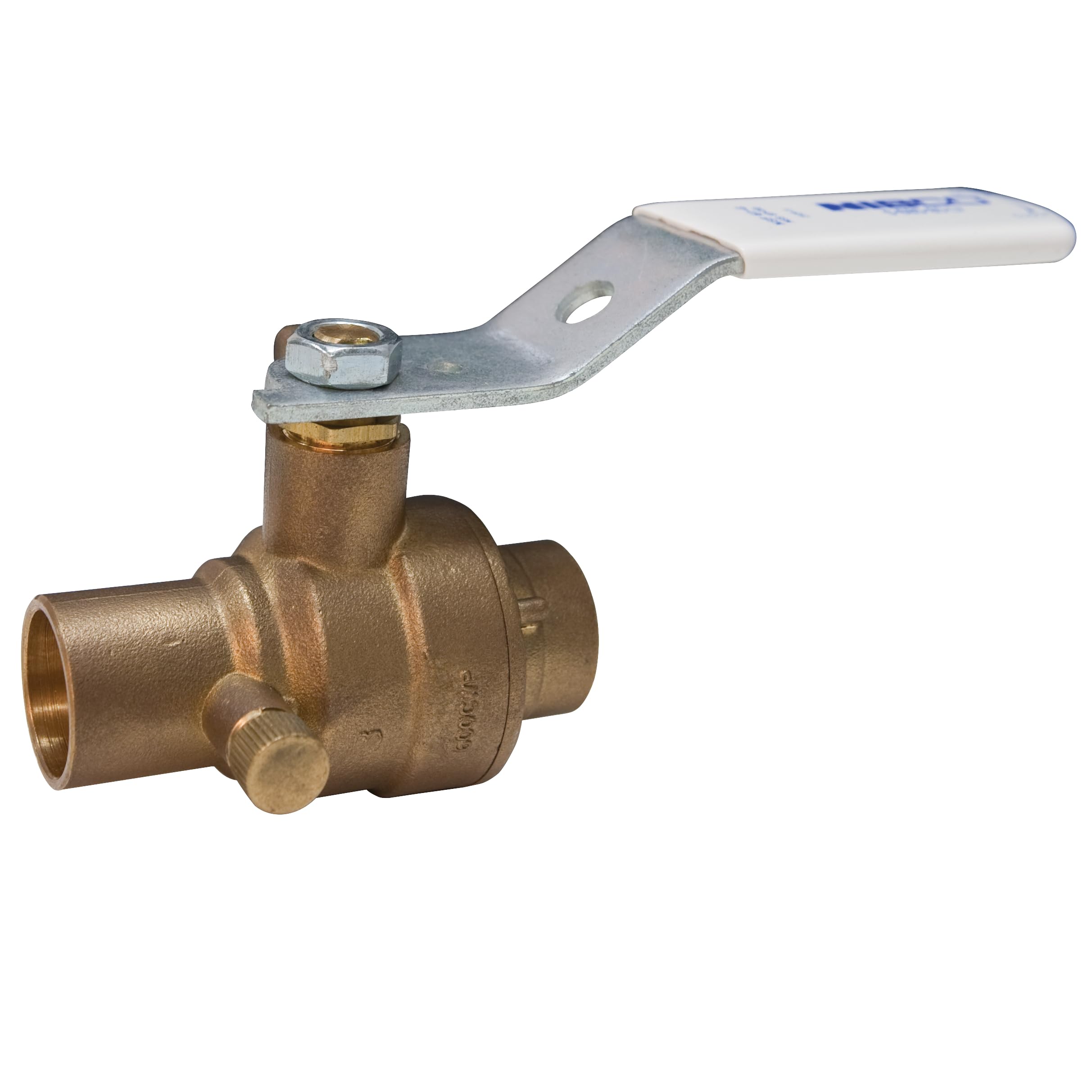 NIBCO Fig No S-685-80D-LF, 3/4 in. LF Bronze Ball Valve, Solder