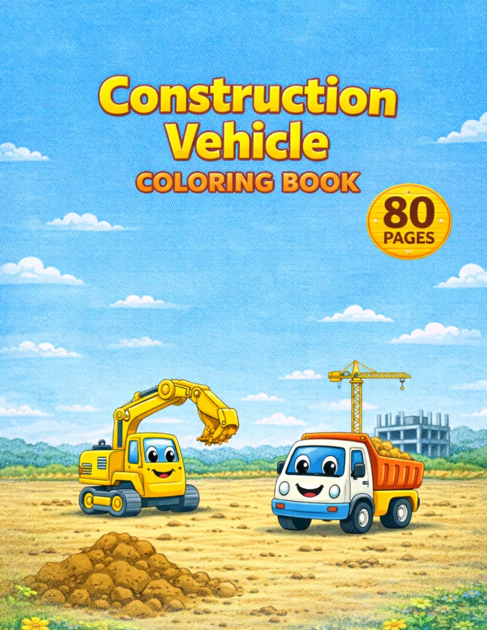 Coloring book Construction vehicle