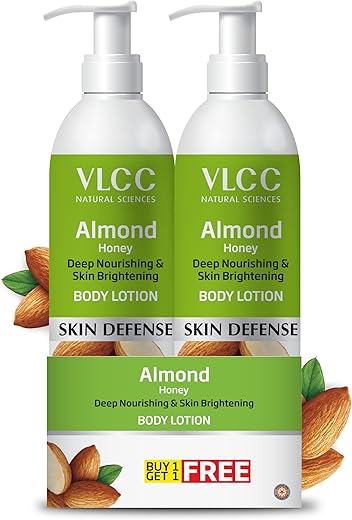 VLCC Almond Honey Deep Nourishing & Skin Brightening Body Lotion – 350ml + 350ml | Buy One Get One | Deep Nourishment, Glowing & Youthful Skin |…