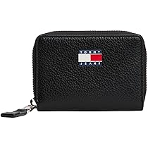 Tommy Jeans Donna Portafogli Must Small con Zip, Nero (Black), Taglia Unica