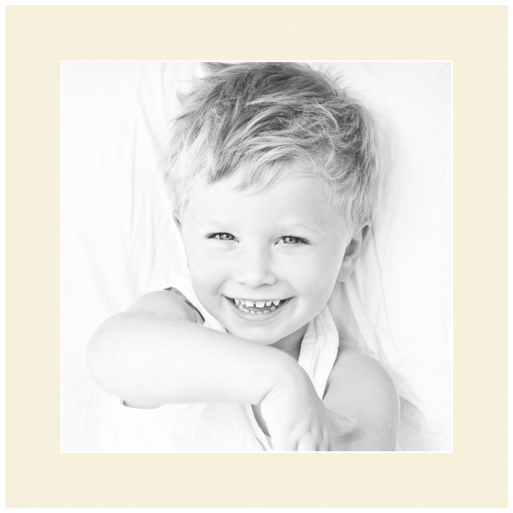 12x12 Cream Linen/Ivory Custom Mat for Picture Frame with 8x8 Opening Size (Mat Only, Frame NOT Included) - 2 Pack