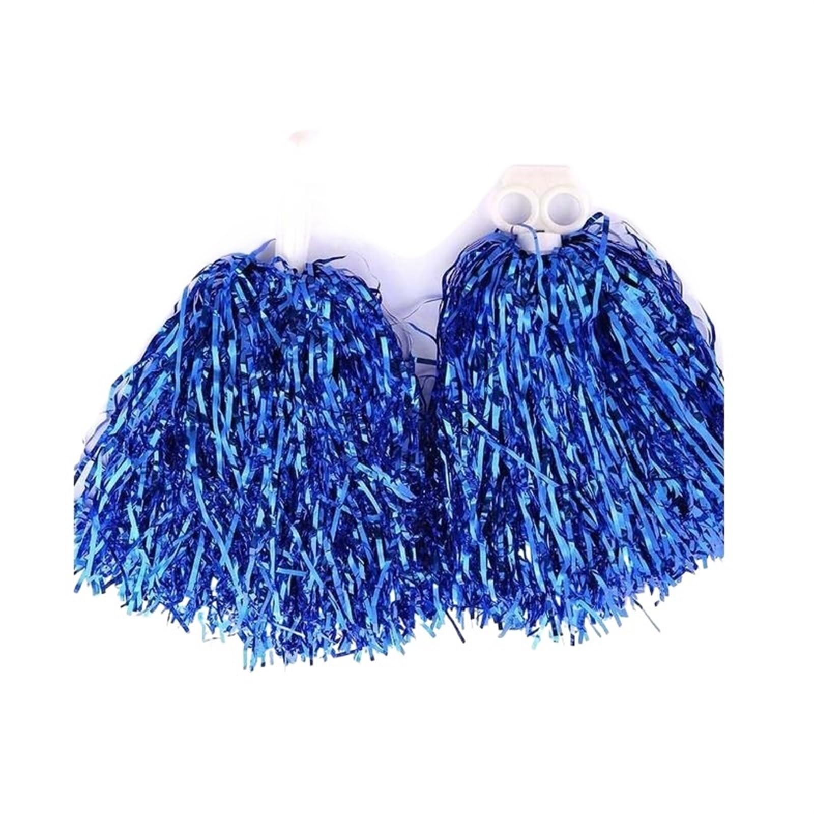 ZWCSHUU Cheerleader Pom Poms 2pcs Cheer Dance Sport Competition Cheerleading Pom Poms Plastic Cheerleader Pompoms For Girl(Blue)