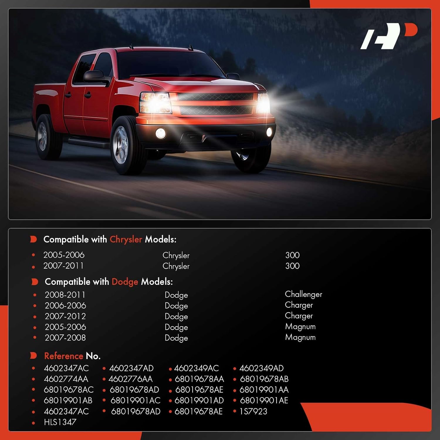 A-Premium Headlight Switch Instrument Panel Headlamp Dimmer Switch Compatible with Dodge Charger 2006-2012, Challenger 2008-2011, Magnum 2005-2008 & Chrysler 300 2005-2011