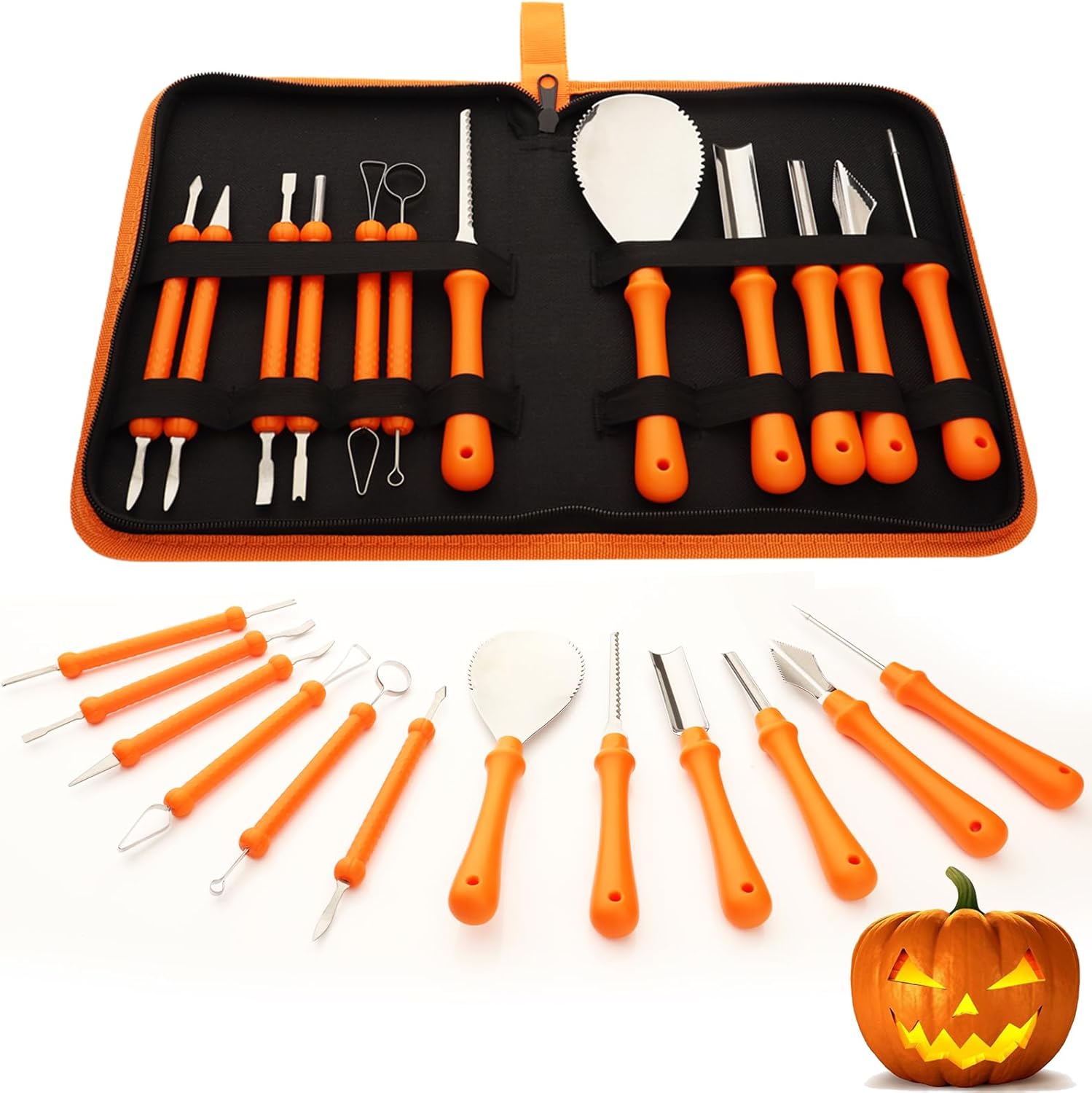Bluedale 23 PCS Pumpkin Carving Tools, Professional Heavy