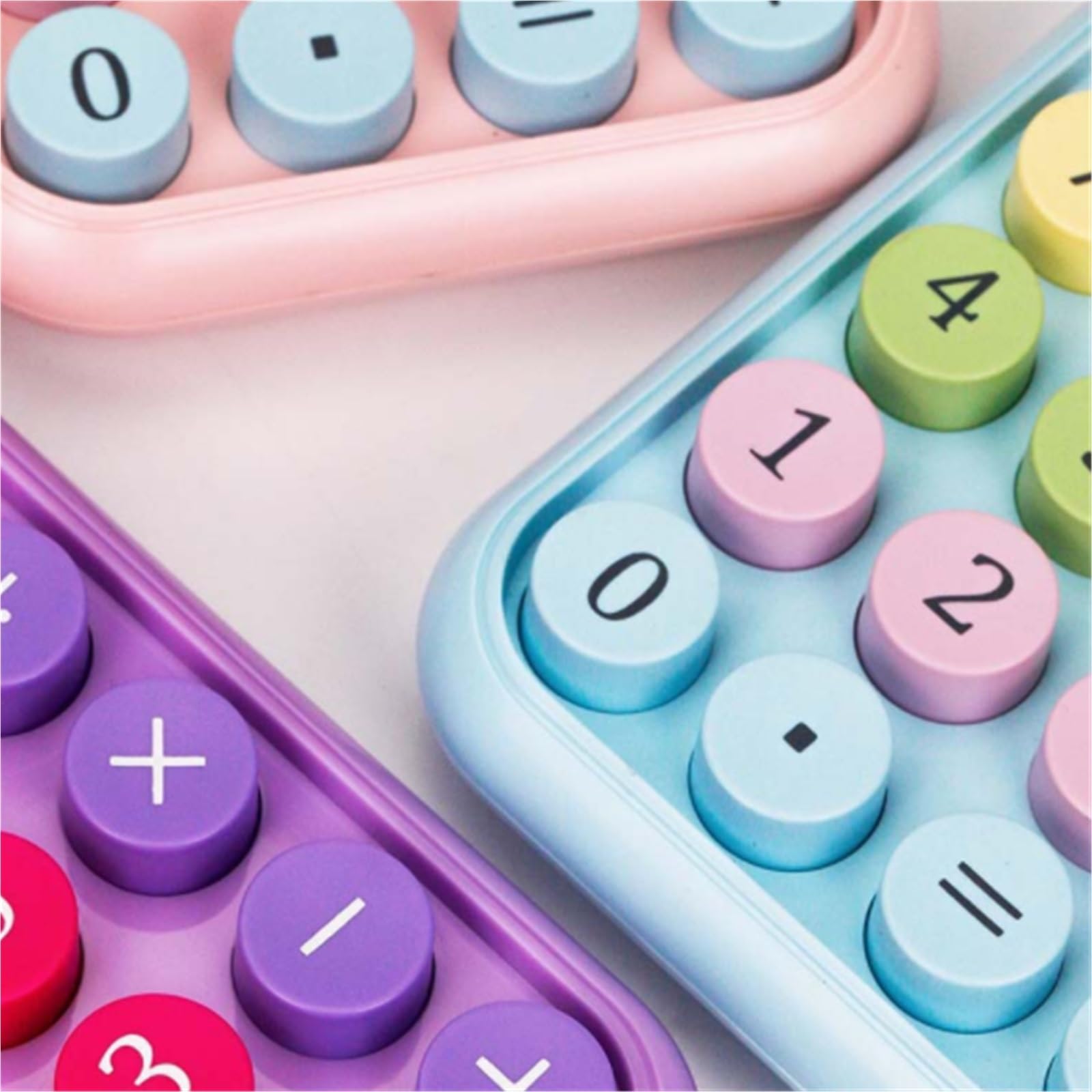 Kalkulatory Kalkulator, Wielofunkcyjny Przenośny Kalkulator Z 10-cyfrowym Wyświetlaczem, Odpowiedni Do Biura I Domu Przybory Szkolne(Pink)