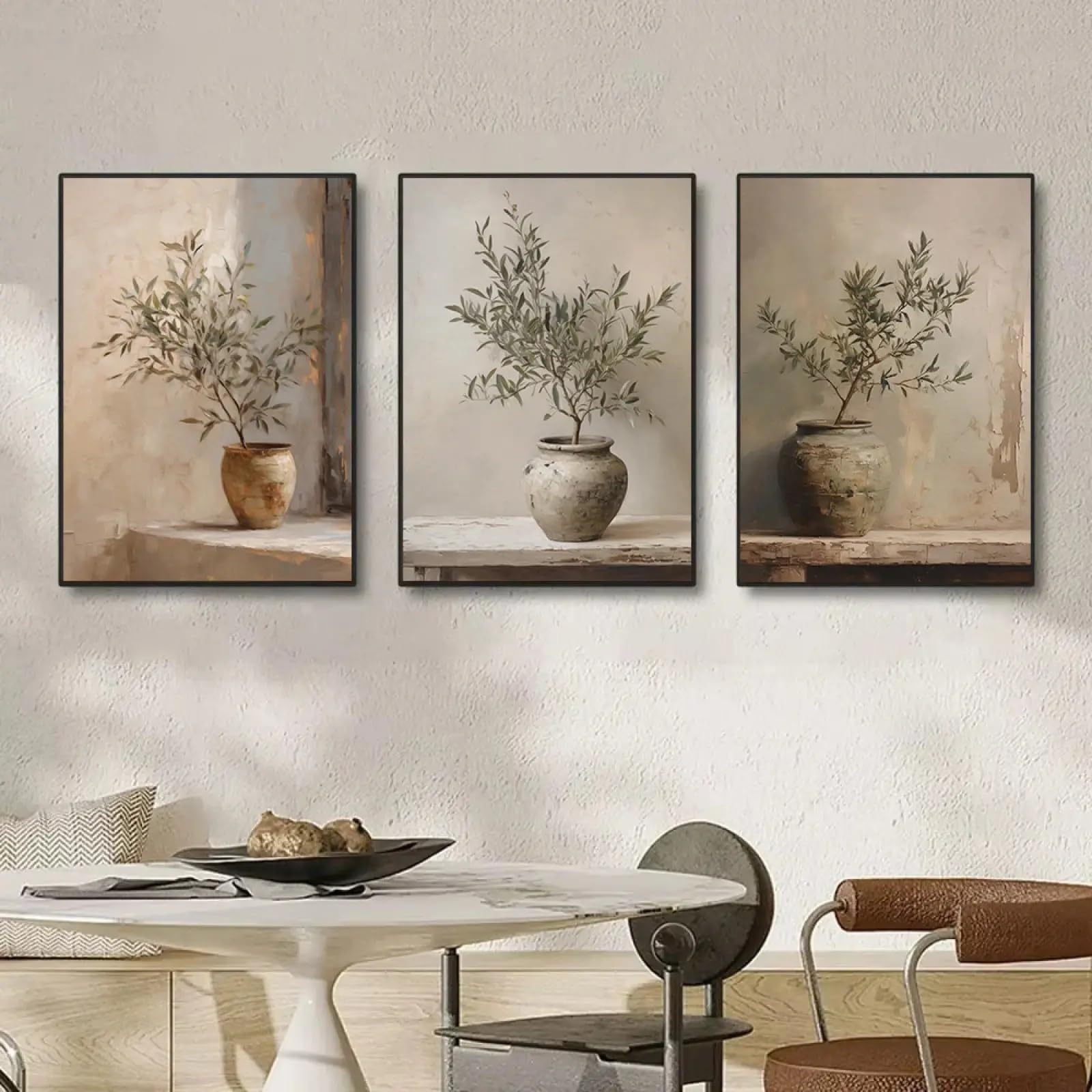 Tableau d'art nature morte et affiche vintage pour décoration salon chic