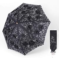 Vista 53 de Honeystore Sombrilla bordada con flor 3D plegable UV con encaje clásico