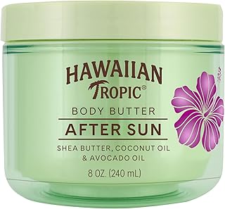 Hawaiian Tropic After Sun Body Butter with Coconut Oil, 8 oz, After Sun Lotion, After Sun Moisturizer, Coconut Body Butter, After Sun Care, After Sun Skin Care, 8 oz