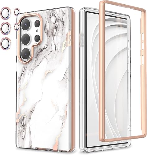 Funda compatible con Samsung Galaxy S23 Ultra 5G, funda protectora delgada y elegante, protección de 360 grados, sin protector de pantalla