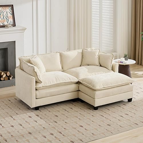 Miniatura 19 de Modernos y acogedores sofás seccionales para sala de estar, cómodos sofás seccionales verdes, sofá para sala de estar, sofás y sofás (negro,