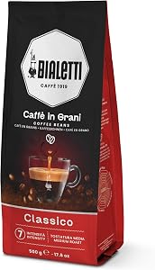 Bialetti, Roasted Coffee Beans, Classico, 50% Arabica and 50% Robusta - 500g