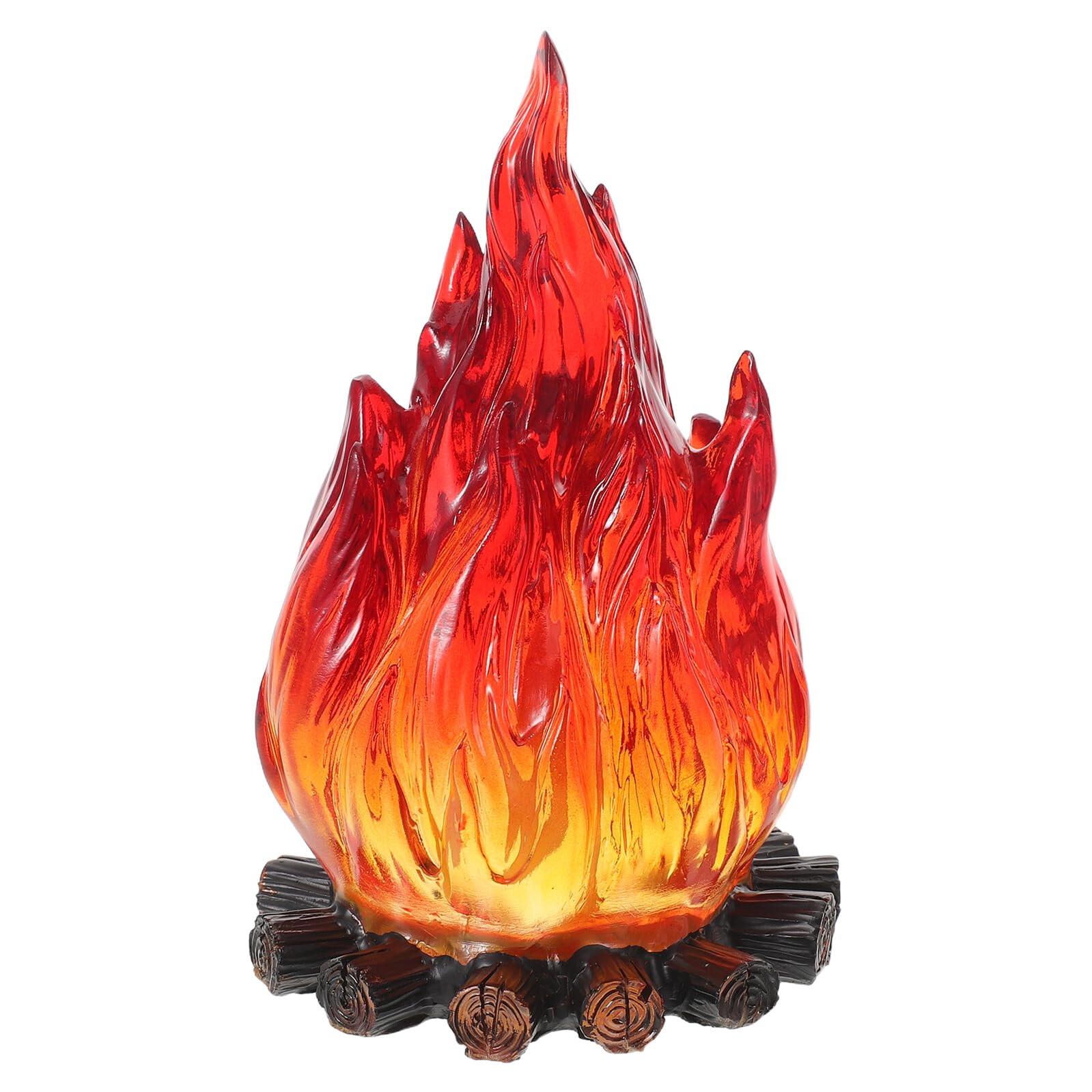 Luce Notturna a Fiamma Artificiale 3d Portatile a Batteria, Lampada Decorativa a LED per Interni ed Esterni, per Campeggio, Feste e Decorazioni Natalizie