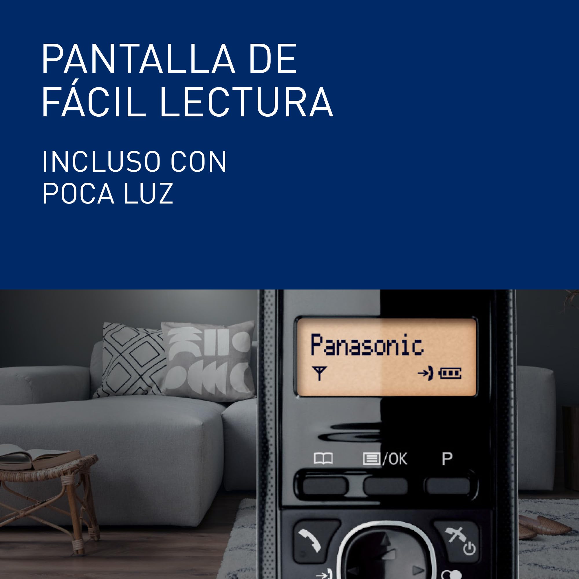 Panasonic KX-TG1612SPR Teléfono Inalámbrico Digital DECT, Unidad Base y 2 Auriculares, Identificador De Llamadas, Batería Larga Duración, Pantalla LCD, Agenda, Rellamada, Despertador, Rojo — view 8