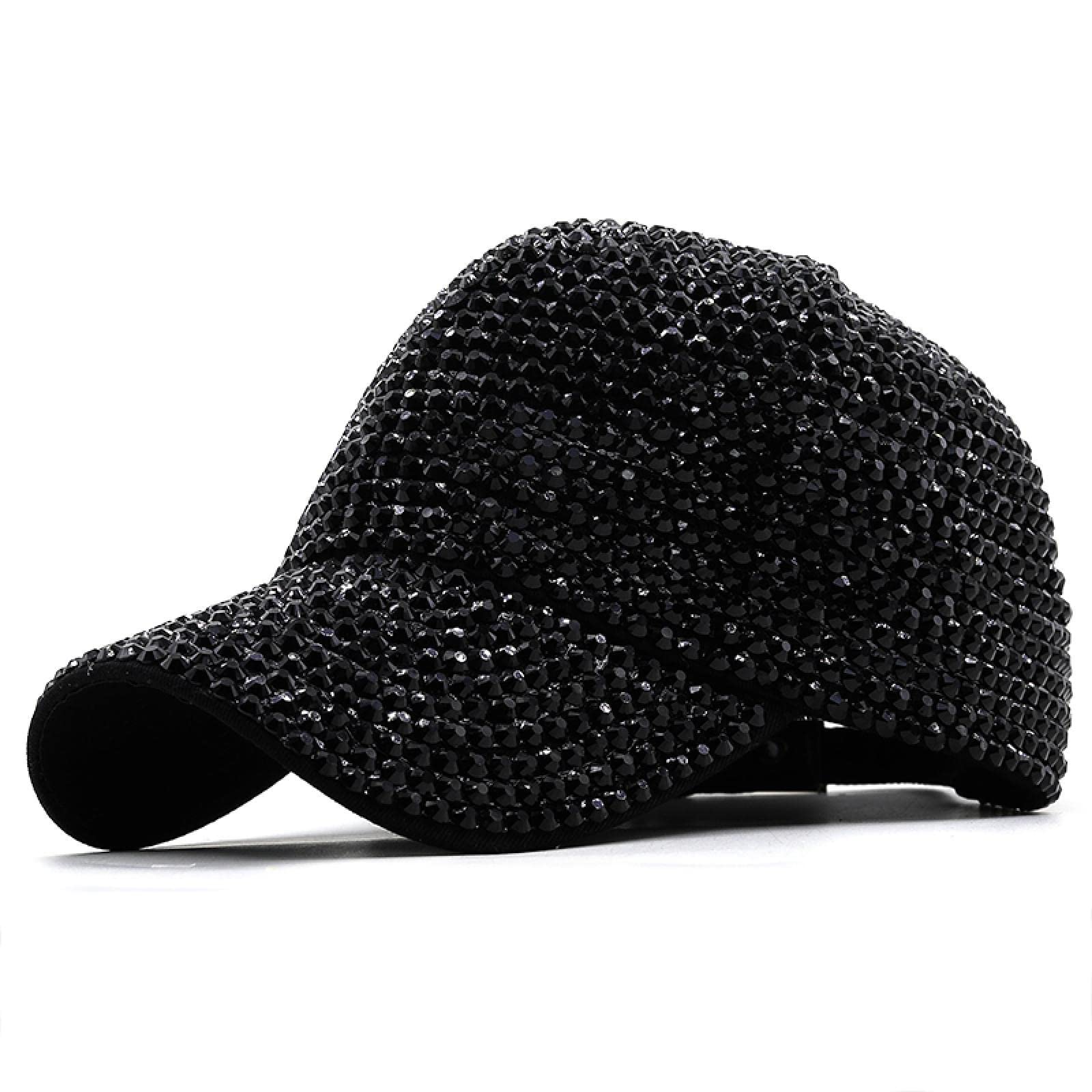 Gorra de béisbol Mujer Hat Baseball Cap Hombre Caps Gorra De Béisbol De Lujo con Lentejuelas Y Diamantes De Imitación para Mujer
