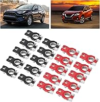Vista 5 de 20pcs Terminales De Batería De Coche Conectores De Abrazadera De Terminal De Batería Conectores Terminales Positivos Negativos