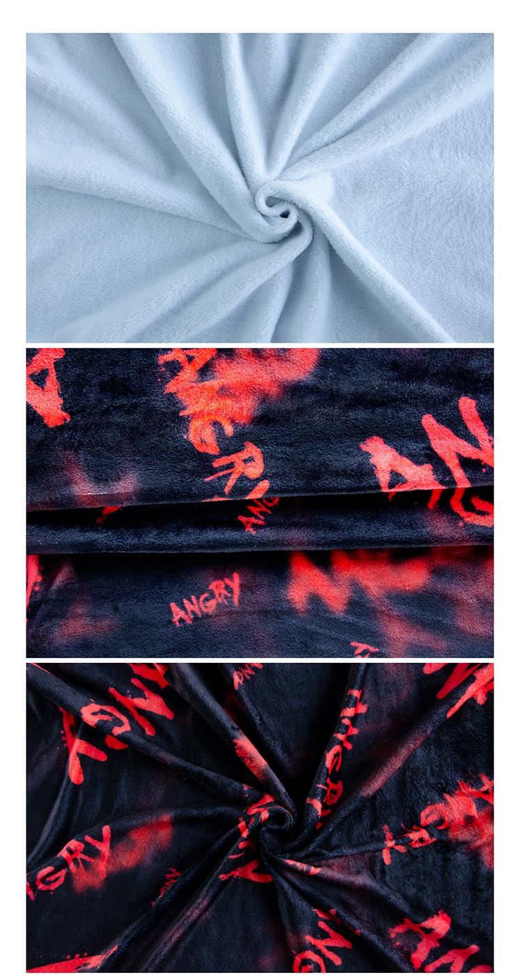 Hazbin, coperta morbida in flanella, motivo anime Alastor, stampa 3D, coperta per pisolino, divano, decorazione per la casa
