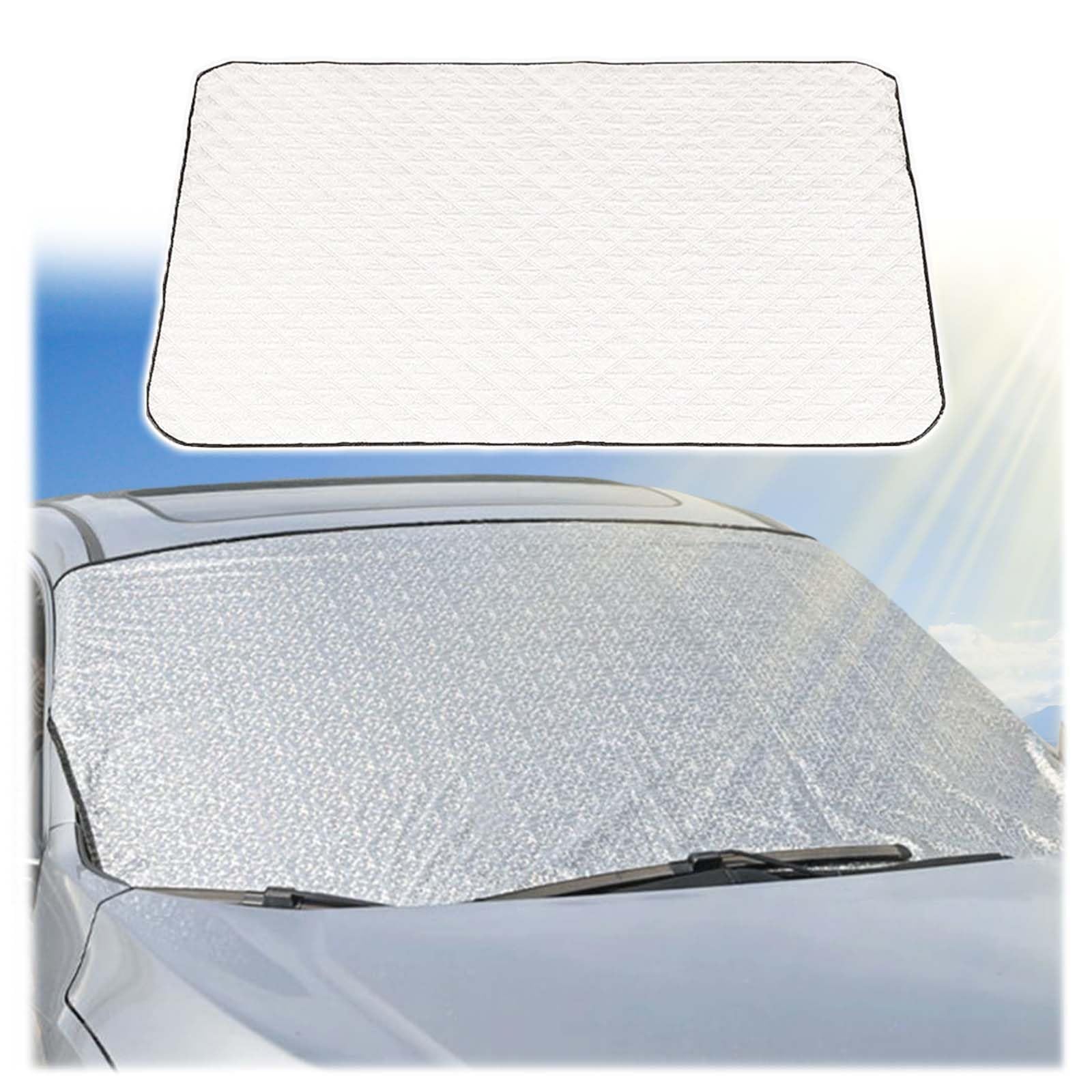 ProtProtezione Copri Parabrezza Auto,147 * 95cm Copri Parabrezza Antigelo Auto Inverno,Parasole Auto Parabrezza,Protezione Solare,Protezione dal Gelo,Copertura del Parabrezza Anteriore,