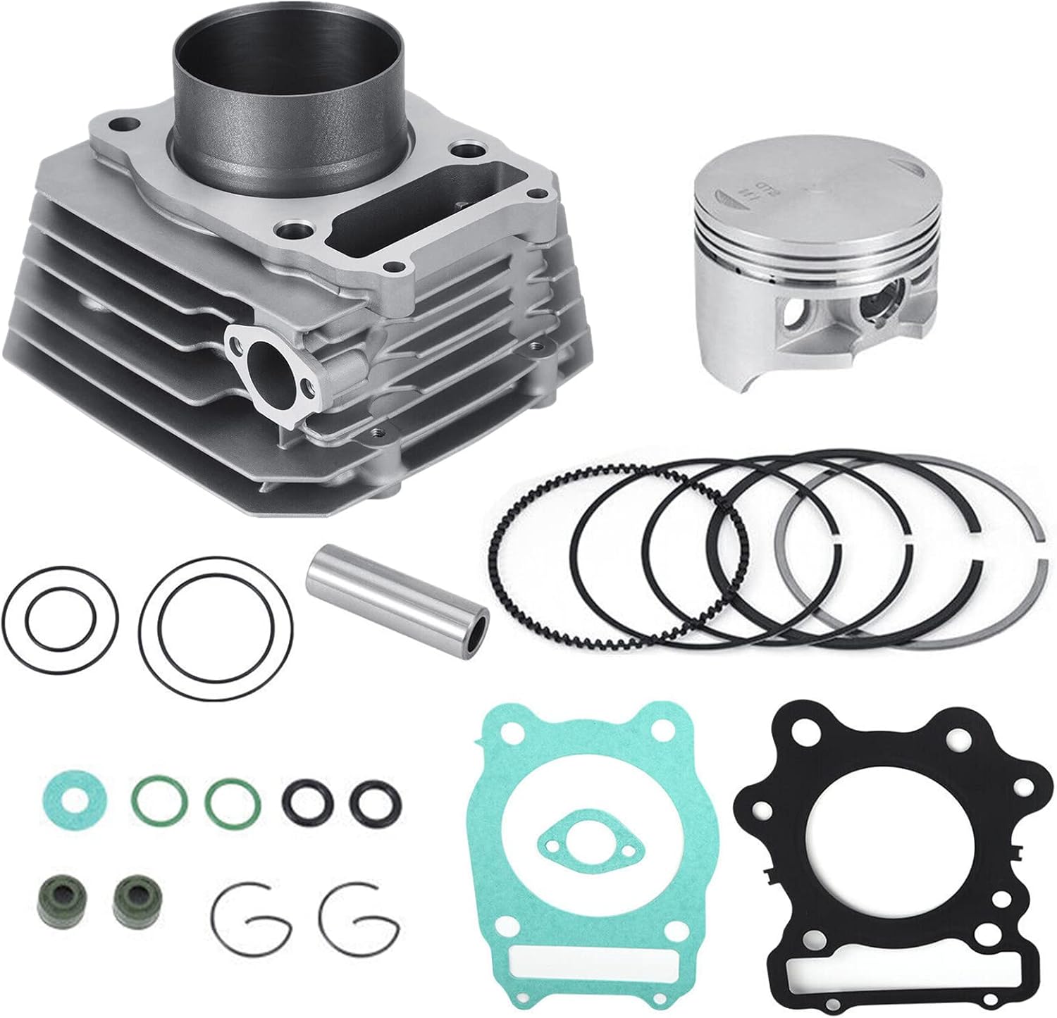 XIAOWEI Cylinder Top End Rebuild Kit For Honda TRX300 TRX300FW Fourtrax 300 1988-2000 4x4 2x4 Replace # 12100-HC4-000 With 74mm Piston