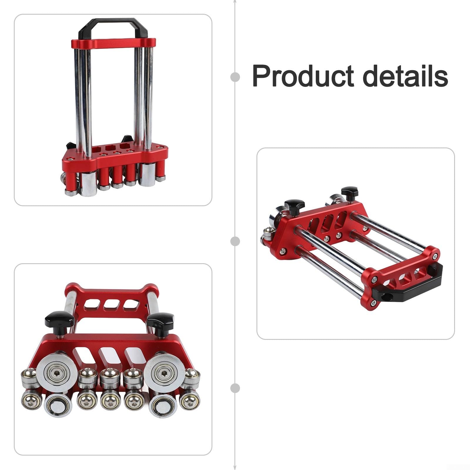 Rodillo de chapa de metal de 2 estaciones para curvas de 0 a 100 grados con medidor de profundidad ajustable y rodillos de acero inoxidable para uso profesional en tareas de modelado de materiales de