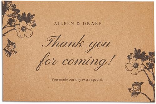 Miniatura 6 de Sustainable Greetings Paquete de 48 tarjetas y sobres de papelería en blanco de 4 x 6 pulgadas, tarjetas en blanco imprimibles de color marrón a