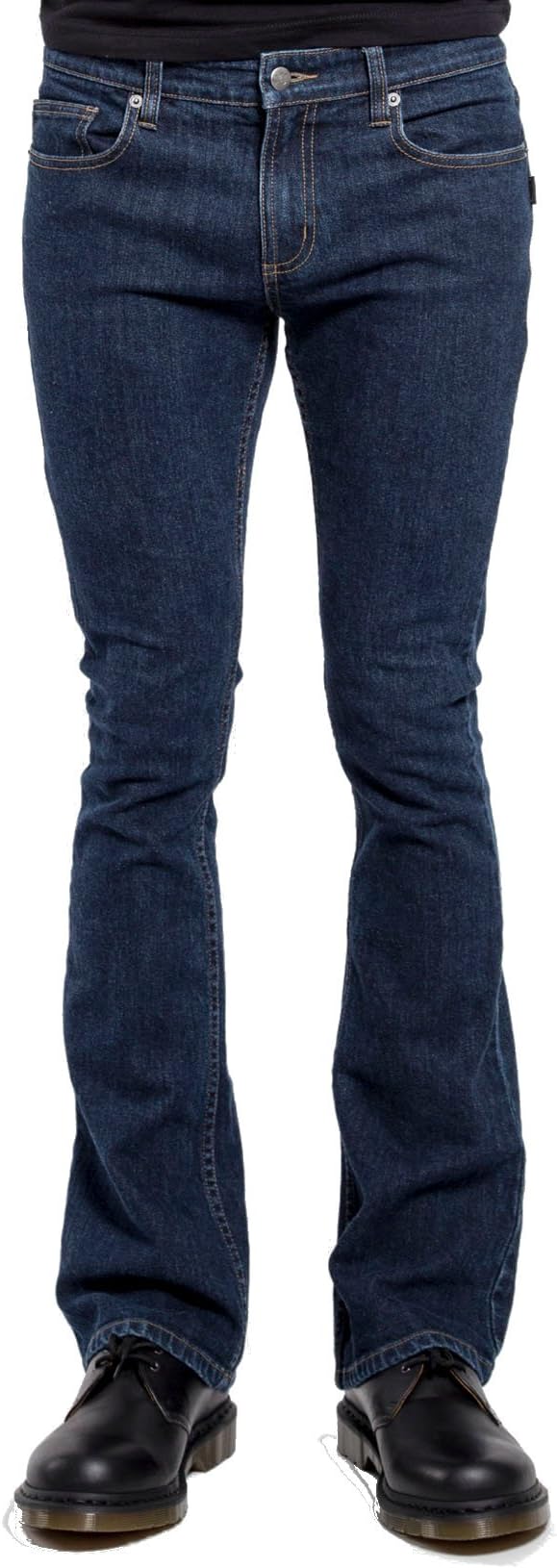 Trash and Vaudeville Mens Indigo Blue Flare Jean