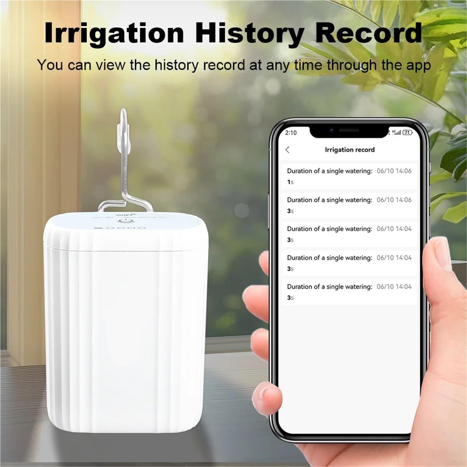Programmatore di irrigazione. Kit di di irrigazione a Goccia Intelligente Wi-Fi con Pompa Automatica for Fiori e Piante, irrigatore a Goccia for la casa, Attrezzi da Giardino Timer per irrigazione