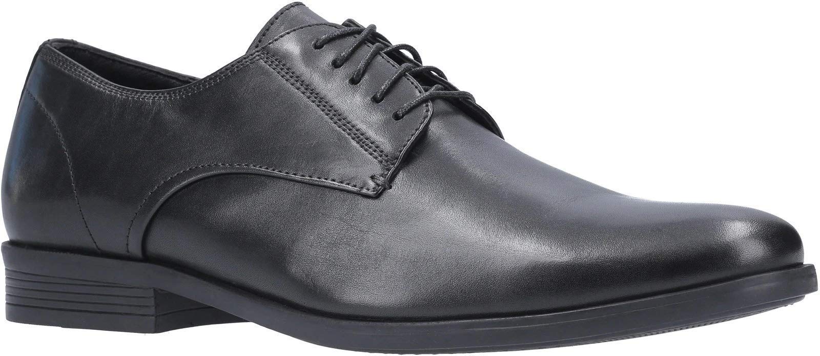 Hush PuppiesMens Oscar Clean Toe Lace Up Shoe Black Size UK 9 EU 43