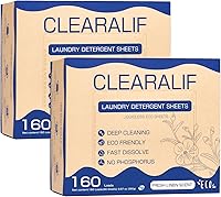 Vista 12 de CLEARALIF Hojas de detergente para ropa, lavanda, hasta 480 cargas, ideal para viajes, apartamentos, dormitorios, tiras de detergente para ropa