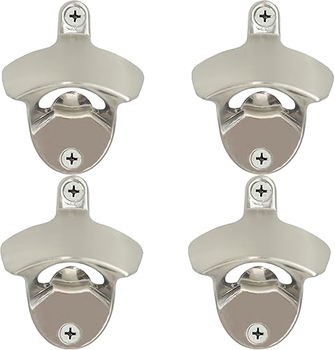 Miniatura 15 de Abrebotellas de cerveza de montaje en pared, 12 piezas, cobre envejecido, abridor de cerveza rústica, montaje en poste inoxidable Cobre