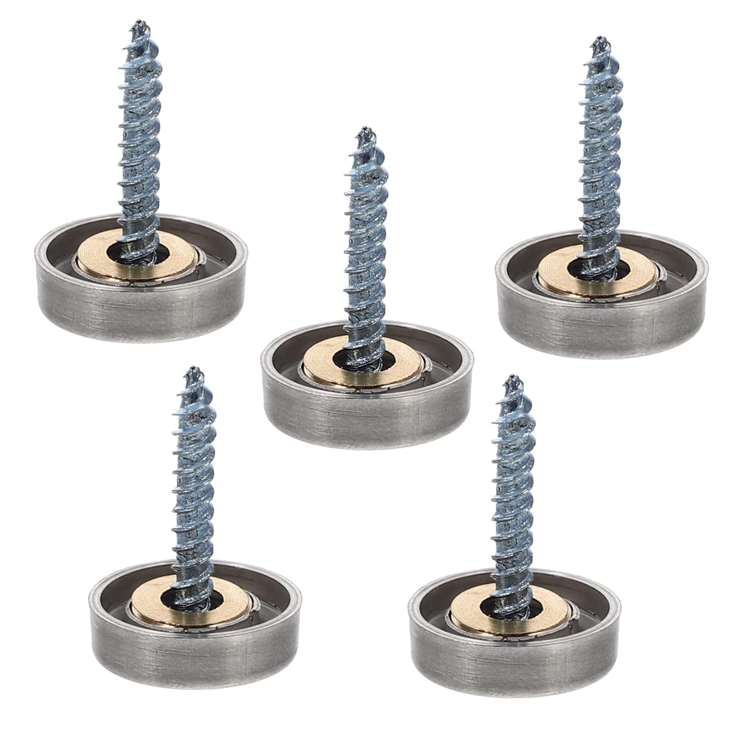 SOLUSTRE 5sets Decorative Screw Nails for Signage of Mirror Fasteners Caps for Indoor and Outdoor Use