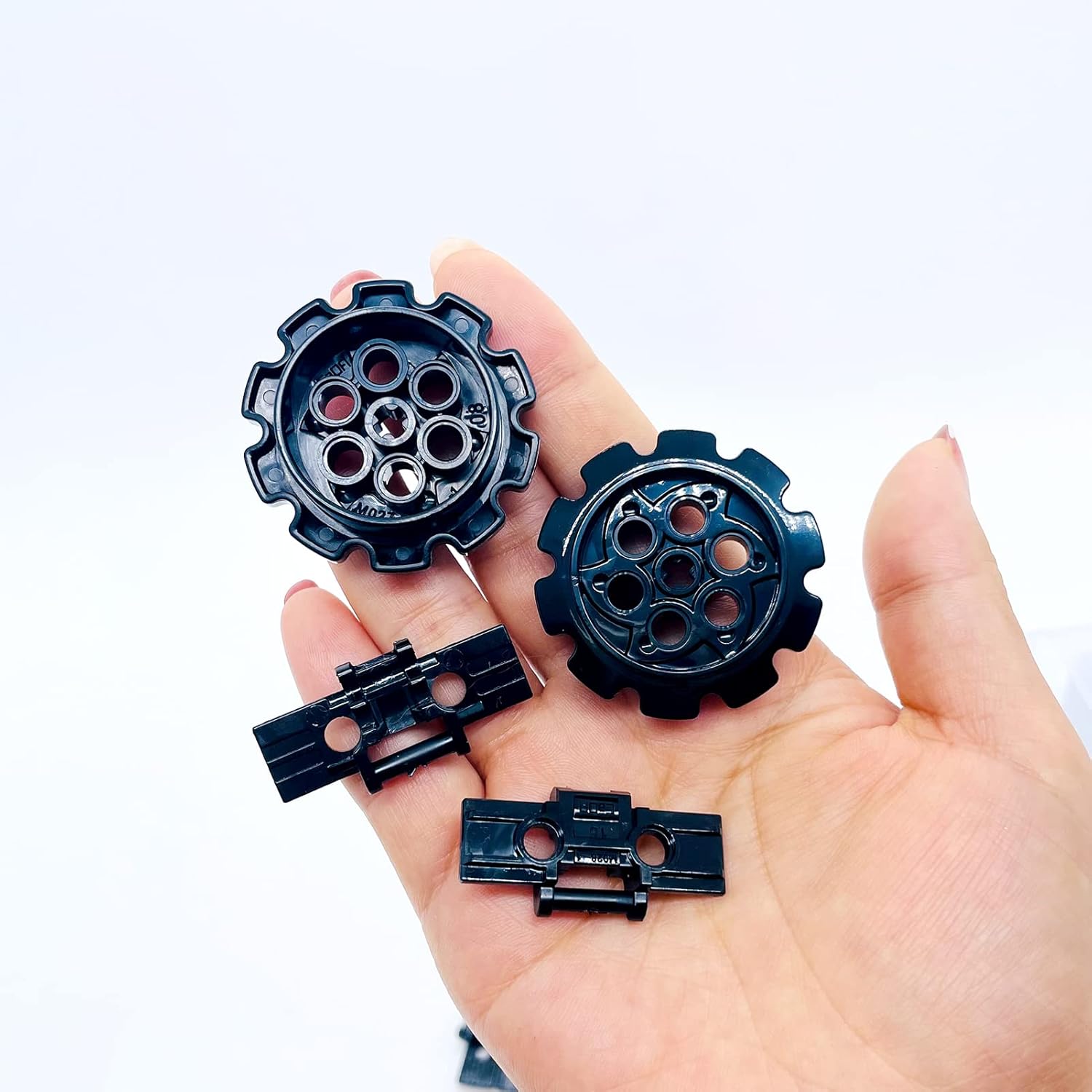 Miutrue 108Pcs Technical Parts Tank Track Wheels Treads Chain Links Motorcycle Car Accessories Building Blocks Toys for 6-12 Years Old Boys Kids Gift Tight fit Major Brands