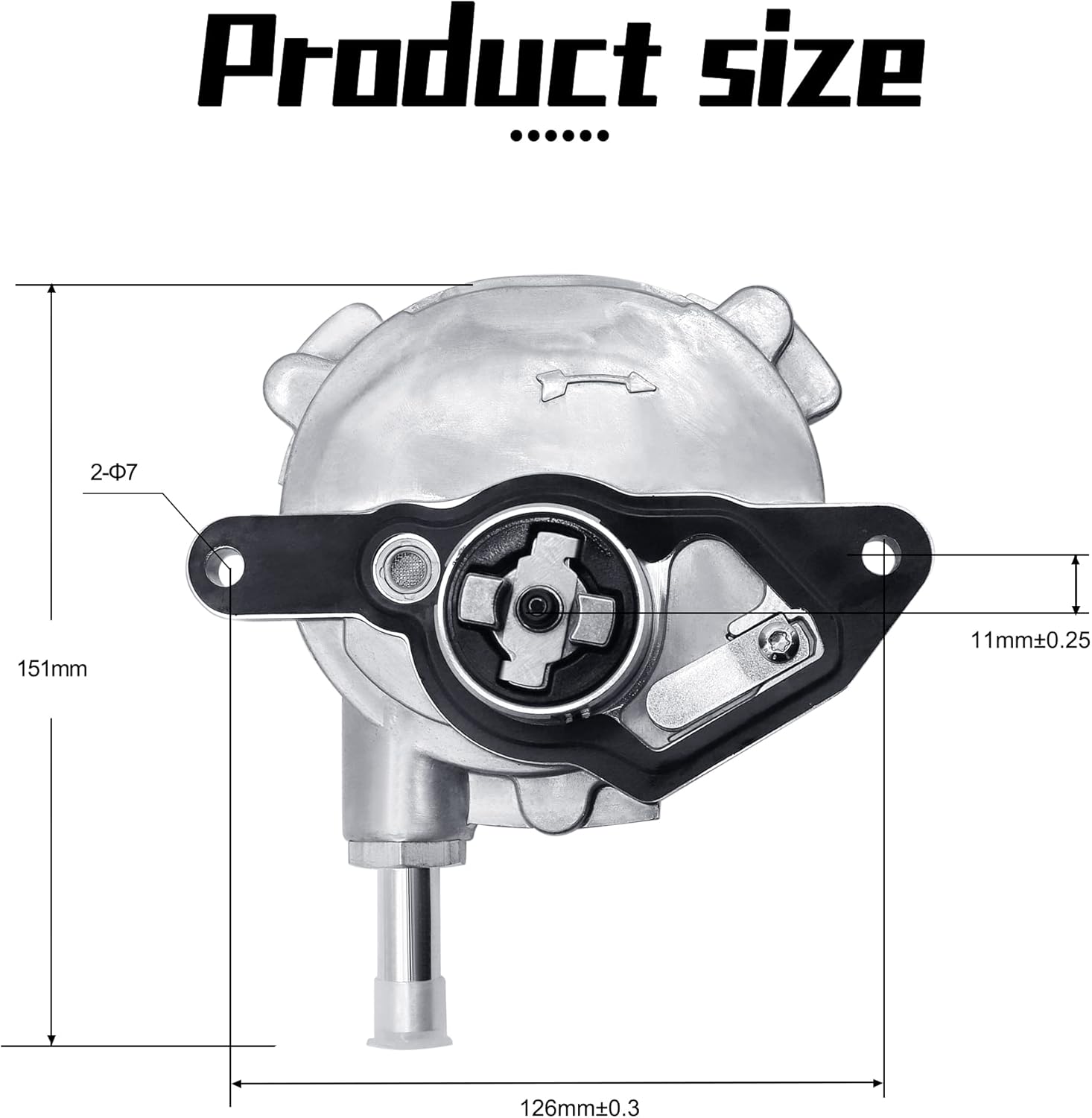 Vacuum Pump 2712301665 OE Replacement For 2012-2015 Mercedes Benz C250 SLK250 W204 R172 1.8L