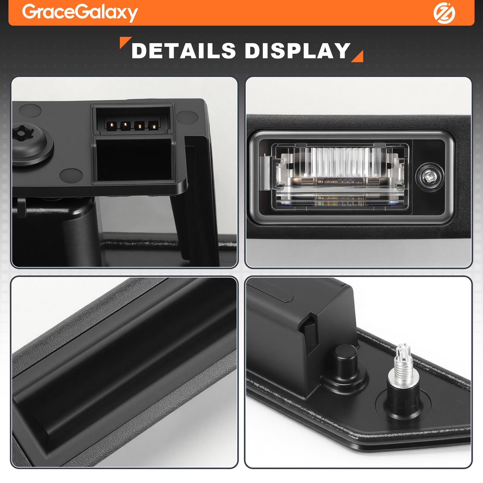 GRACEGALAXY Tirador de maletero para matrícula 8P4827574 para A3 Sportback, RS 3 RS 4 RS 6 Sportback, Q7, A4 B6 B7, A6 C6 8P48275743FZ, 8P4 827 574
