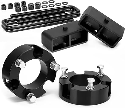 KSP Full Lift Kits For Tacoma 2005-2023, 3"F+2"R Leveling Lift Kits Compatible with Toyota Tacoma 2WD 4WD, Full Suspension Kits Include 3in Front Strut Spacer and 2in Rear Lift Blocks with U Bolts