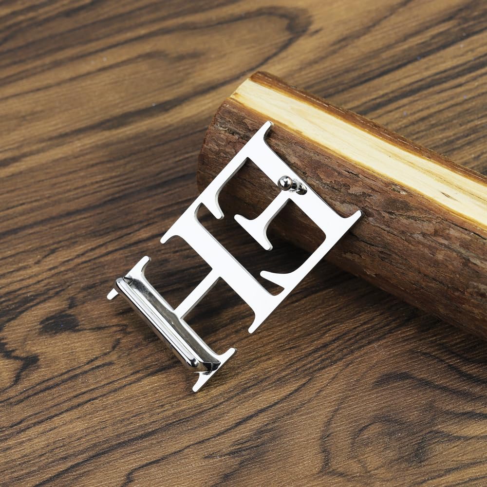 Benutzerdefinierte Name Gürtelschnalle Personalisierte Anfangsbuchstaben Edelstahl Gürtelschnalle Geschenke Für Männer Dad Boyfriends