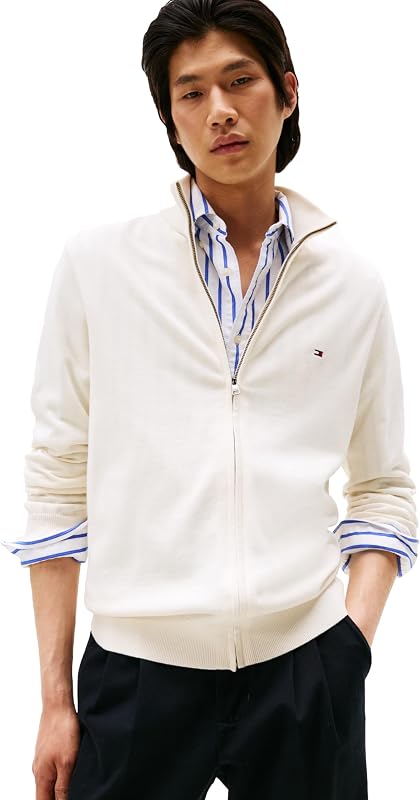 buzo ligera con cremallera completa para hombre