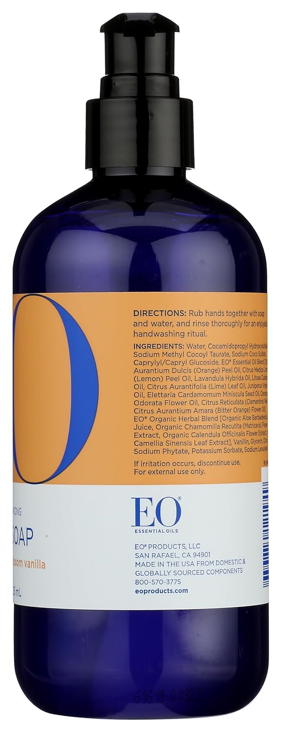 EO Orange Blossom & Vanilla Hand Soap, 12 Fl Oz