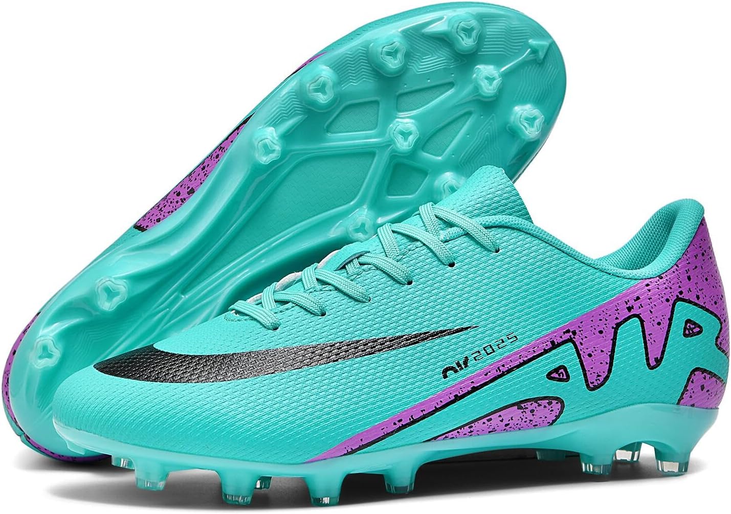 Soccer Cleats for Mens Womens Indoor Soccer Shoes Unisex Baseball Turf Shoes Youth Rugby Shoes Adult AG FG TF Football Boots Wide Training Sneaker