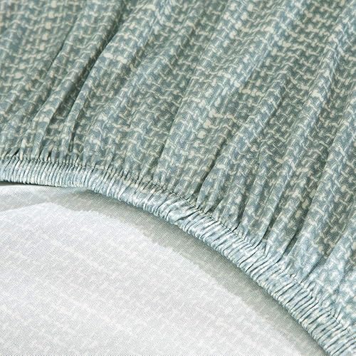 Vista 186 de MIFXIN Funda de sofá sin brazos, funda elástica plegable para sofá cama, sin reposabrazos, protector de muebles de elastano impreso lavable, sin