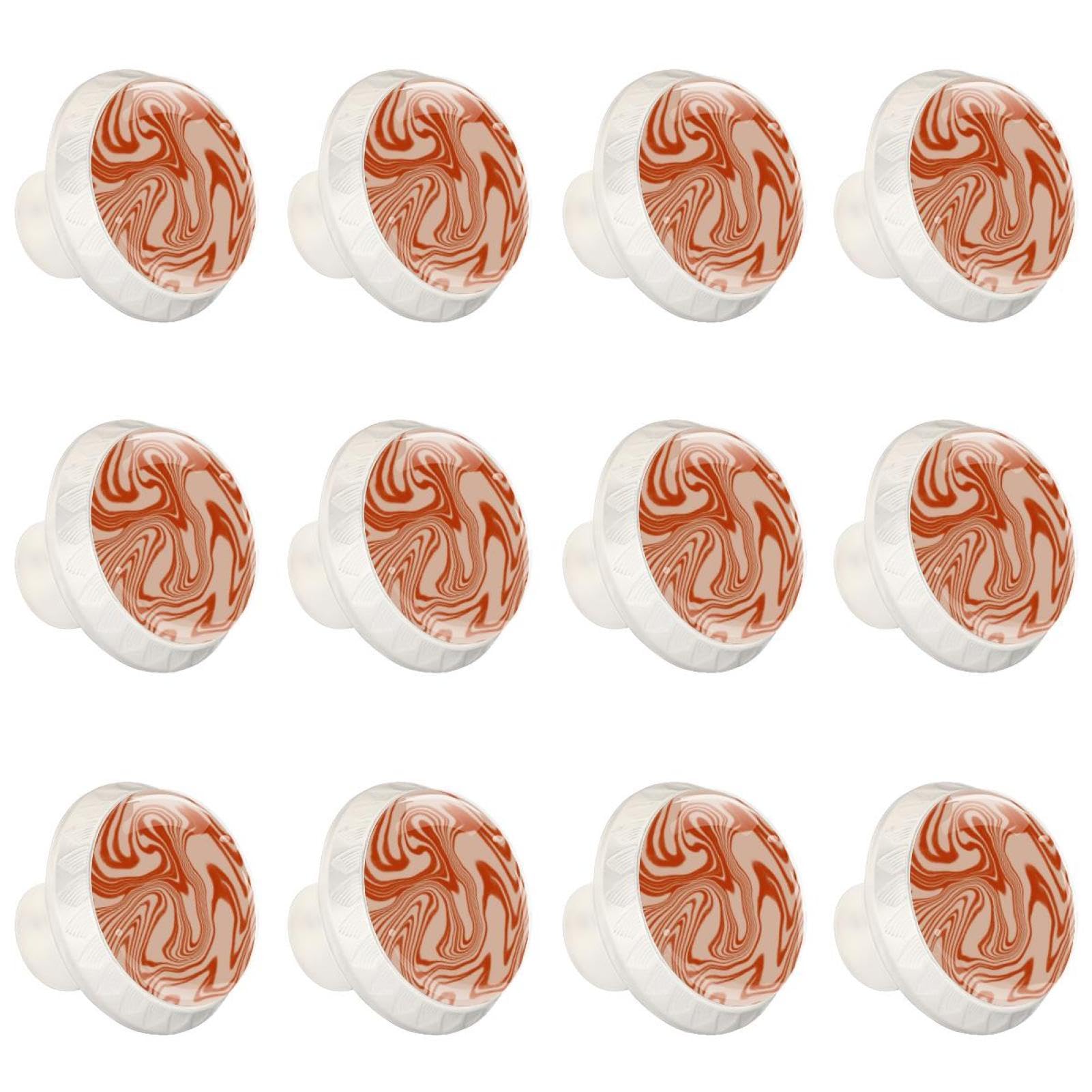 Boutons de tiroir en verre de cristal texturé pour cuisine et buffet