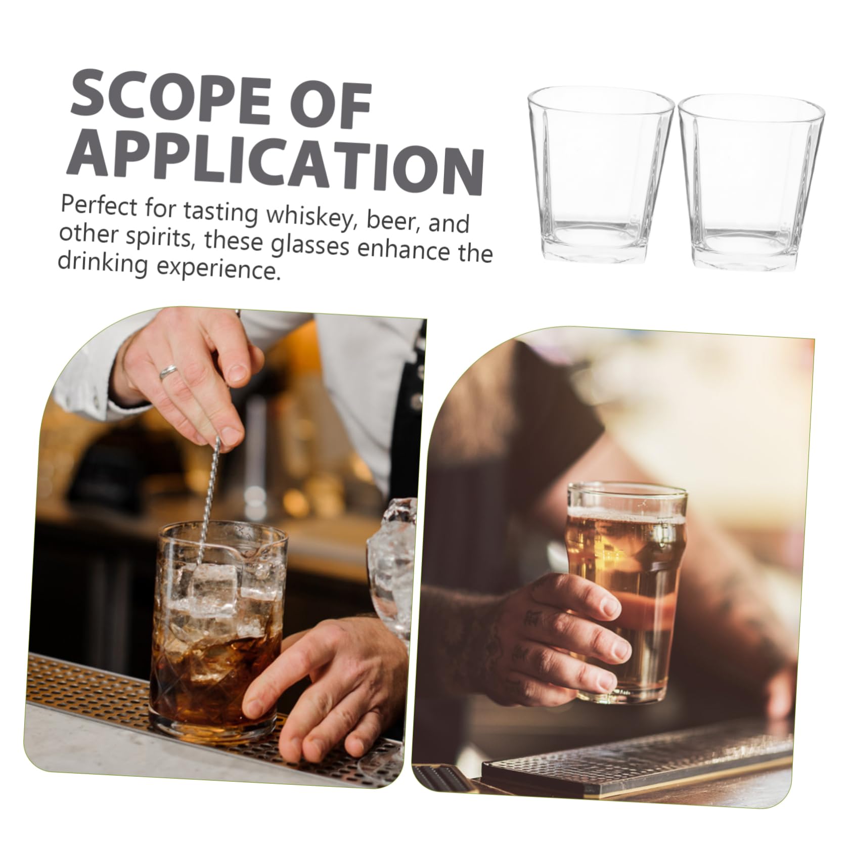Copas De Whisky y Vino 6 Unids Diseño Minimalista Fiestas