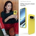 YATWIN Silicone Back Case for Google Pixel 10 Pro XL, Soft-Touch, Shockproof Phone Back Cover for Google Pixel 10 Pro XL - Yellow gallery image
