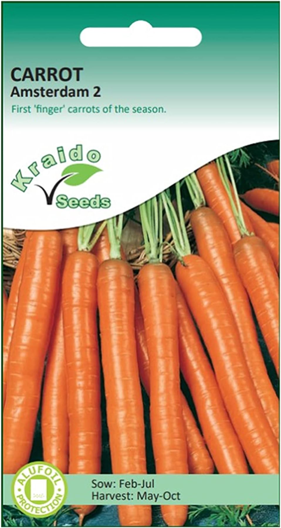 Carrot Seeds Amsterdam 2 Daucus Carota 1500 Seeds Grow Your Own Vegetable Perfect for Outdoor Growing in Raised Beds or in Large Pots and Containers