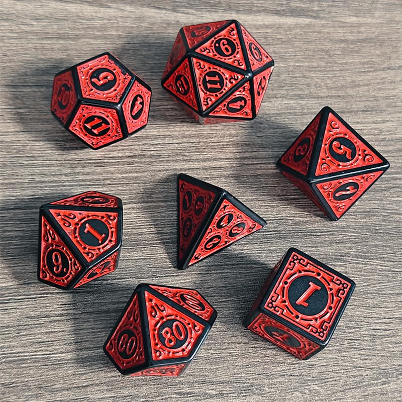 175-teiliges D&D-Würfel-Set – 25 X 7er-Sets, Mehrfarbig, Inkl. Beutel, Für Dungeons & Dragons & RPGs