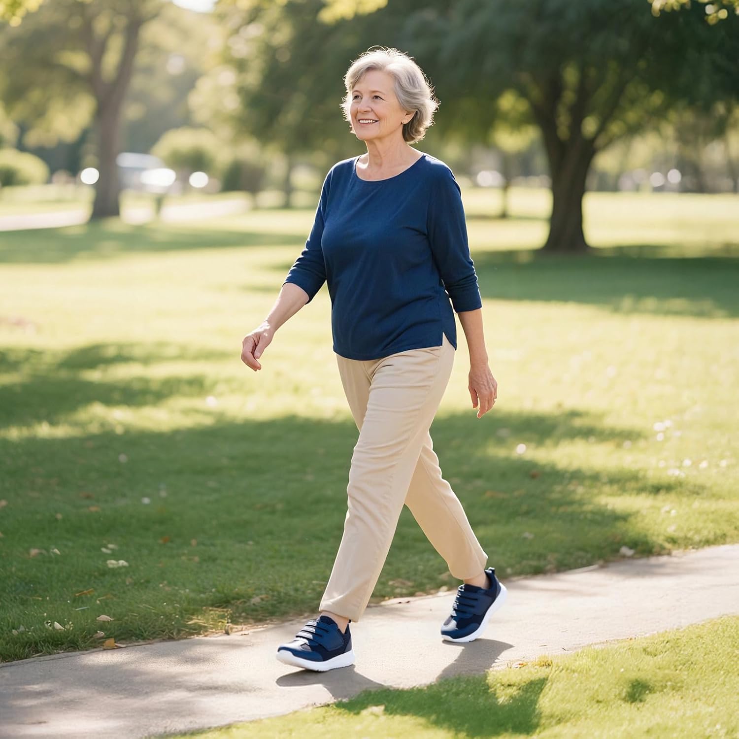 Wide Shoes Women | Hook and Loop Orthopedic Walking Shoe for Diabetic, Bunions, Plantar Fasciitis, Hammertoes, Swollen Feet, Seniors