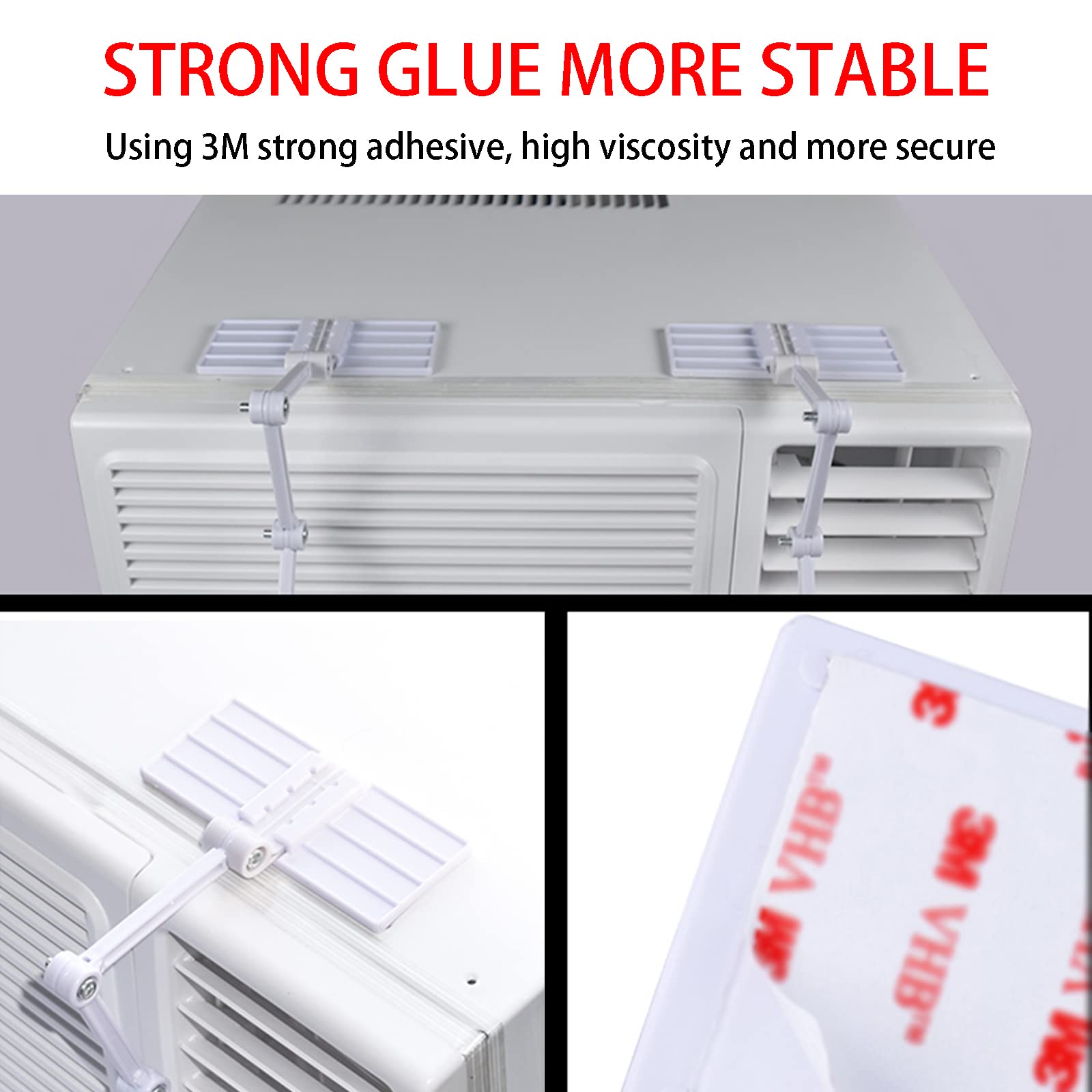Deflector de aire, deflector de aire acondicionado para unidades de ventana, mejora la circulación de aire acondicionado y calefacción, disponible en invierno y verano.