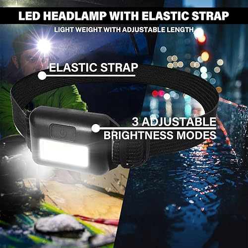 Vista 5 de Kit de emergencia para automóvil con cables de arranque de batería, accesorios de automóvil para hombres o mujeres, kit de emergencia