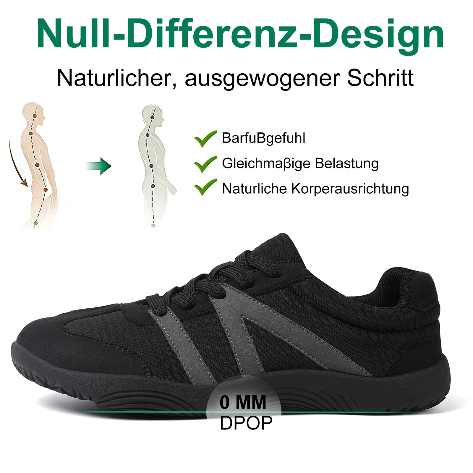 AONETIGER Unisex boso buty męskie damskie minimalistyczne szerokie buty fitness lekkie do biegania trampki oddychające antypoślizgowe oddychające bieganie szlakowe GR.36EU-47EU